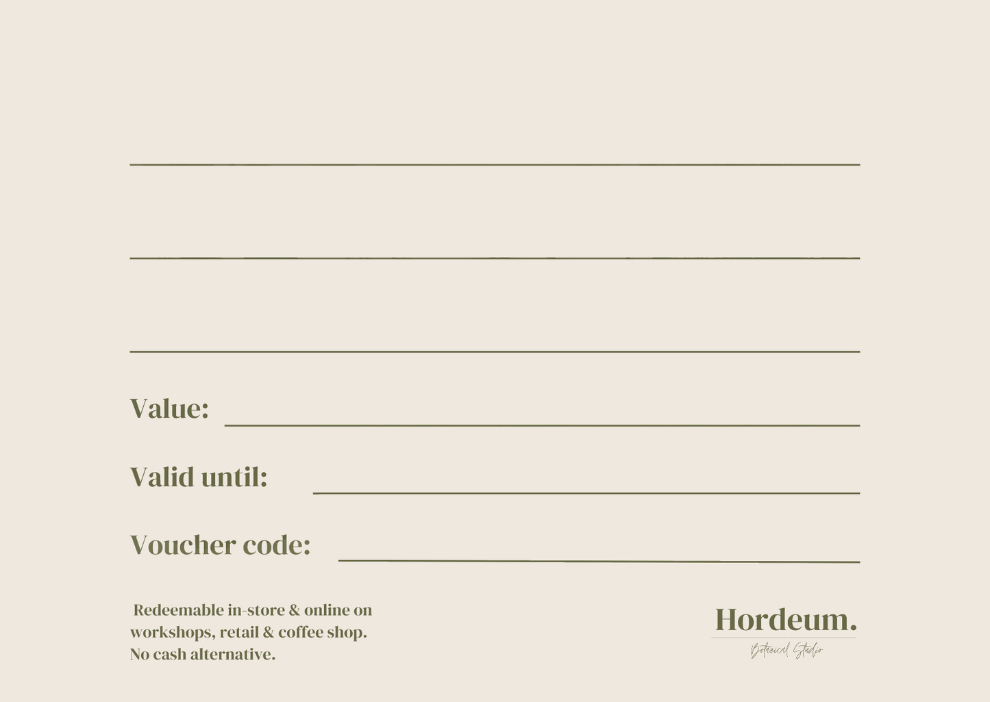 Hordeum Gift Card