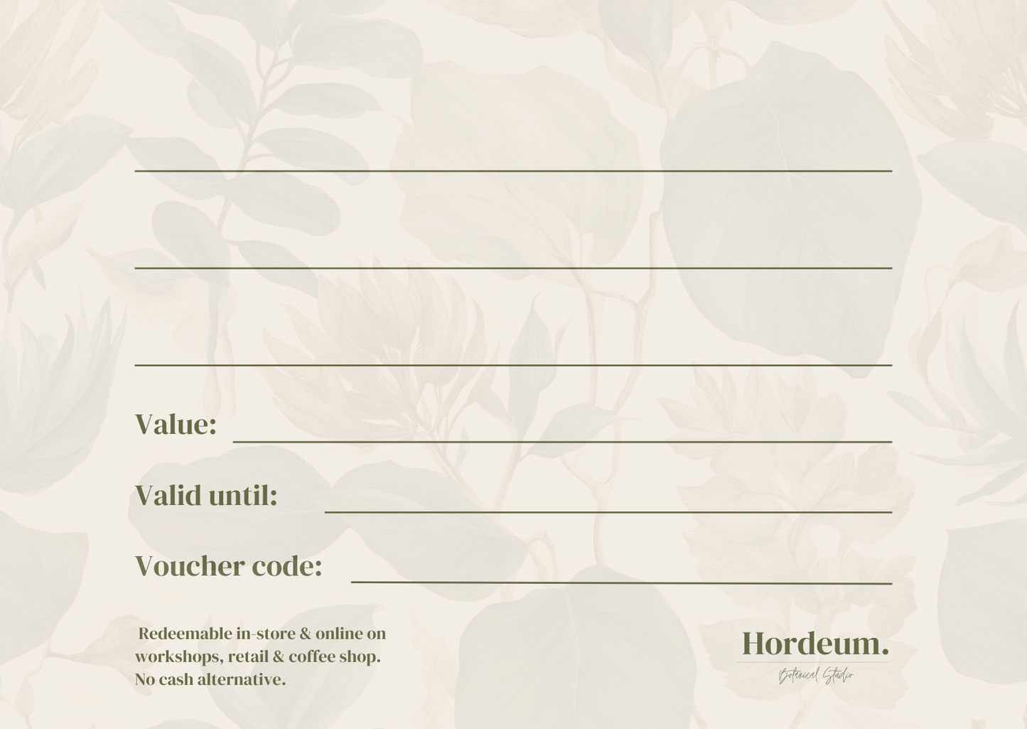 Hordeum Gift Card