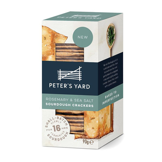 Peter's Yard - Rosemary & Sea Salt Sourdough Crackers