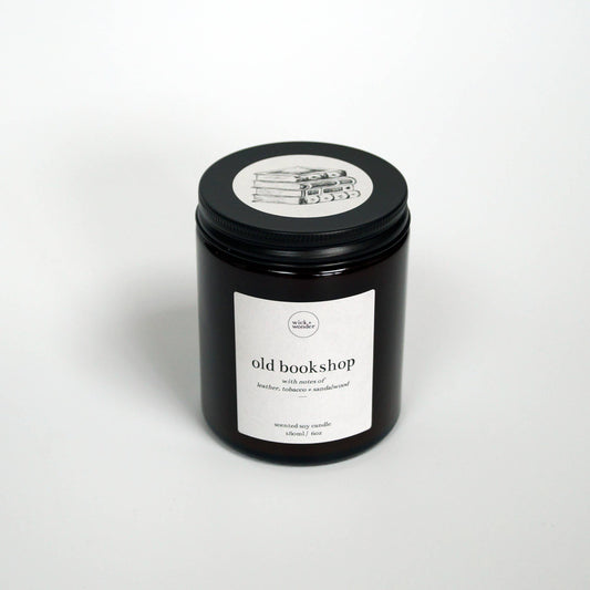Old Bookshop Candle – Soy Wax Candle – 180ml