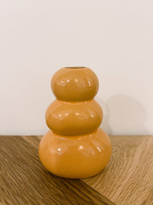 Peach Pebble Bud Vase 10cm