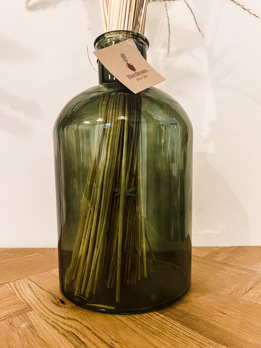 Bottle Green Vase 30cm